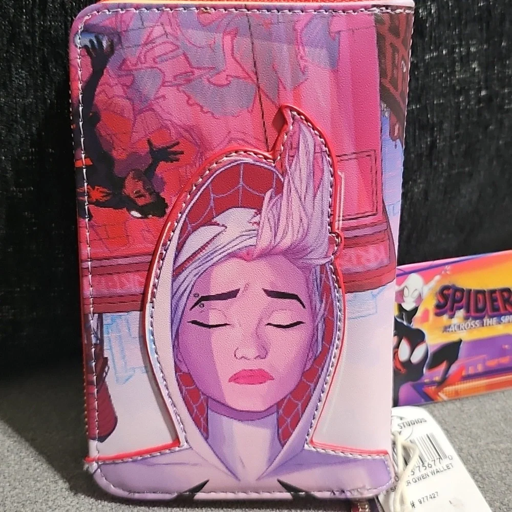 NWT Loungefly Spiderman Wallet Across the Spider-verse Gwen Universal Studios